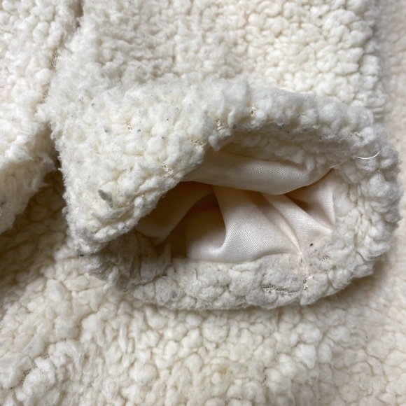 Ashley by 26 International Sz XS Sherpa Teddy Collared Jacket Button Front Coat - Picture 6 of 6